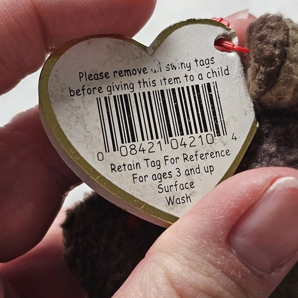 Vintage 1998 Ty Beanie Baby Scorch the Dragon Plush Stuffed Animal Toy - Picture 8 of 8